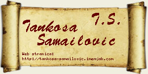 Tankosa Samailović vizit kartica